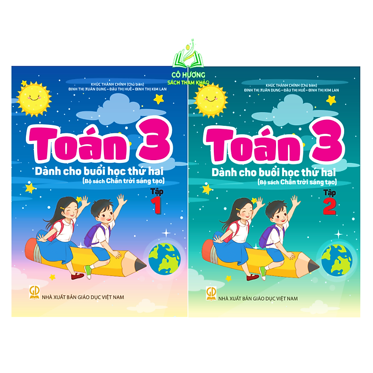 Toán Lớp 3 – Tập 1+ 2 – Dành cho buổi học thứ hai (Bộ sách Chân trời sáng tạo)
