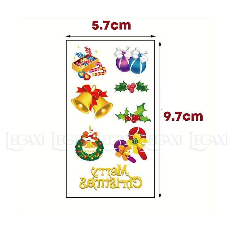 Hình xăm dán Giáng sinh (30 tờ) - Ảnh 4
