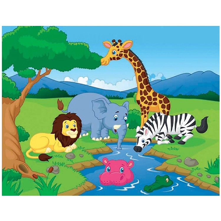 Tìm mua tại Avakids: Xếp Hình 63 Mảnh - Bạn Châu Phi - Ngập tràn khuyến mãi