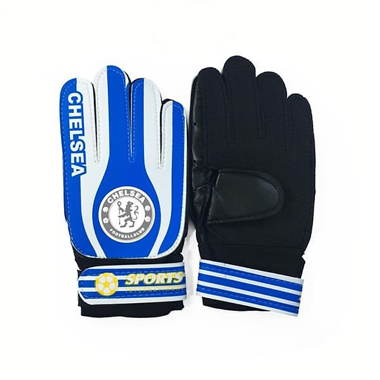 Găng Tay Thủ Môn Bắt Siêu Dính Bóng Chelsea Trẻ Em (Freesize)