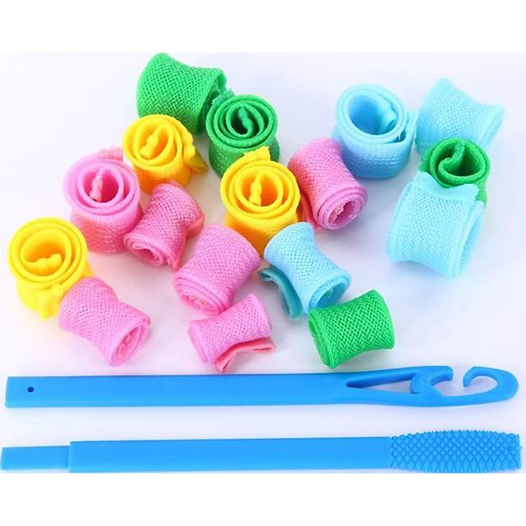 Set Uốn Tóc Ốc Sên Không Dùng Nhiệt - Màu Ngẫu Nhiên