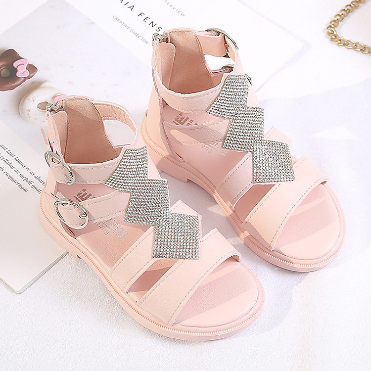 Dép sandal bé gái chiến binh cổ thấp siêu dễ thương SG30