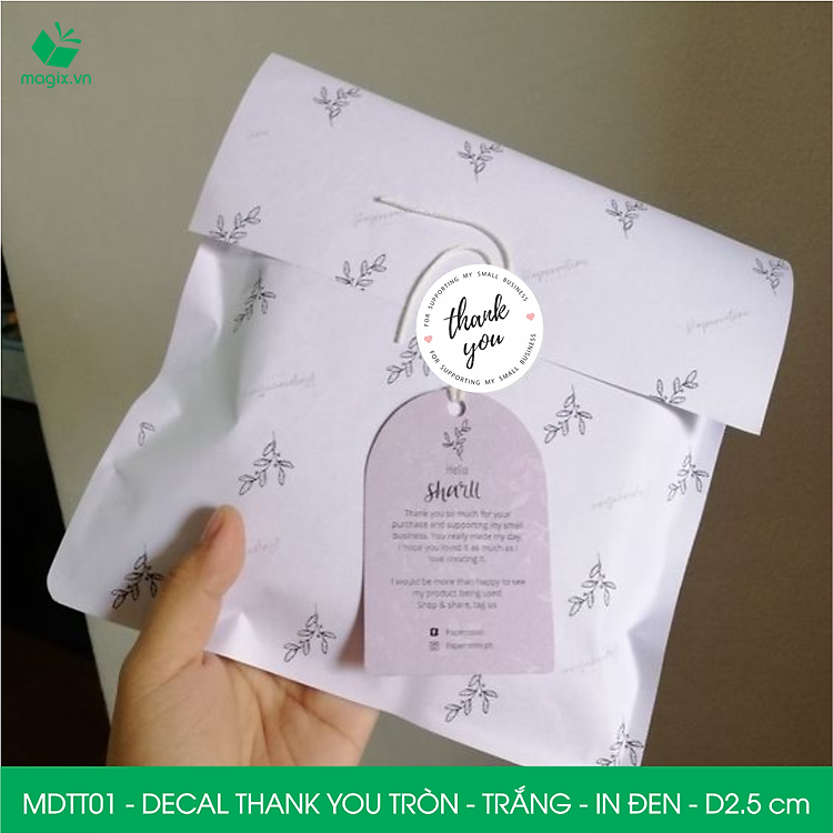 Sticker Thank You (500 chiếc) - Ảnh 2