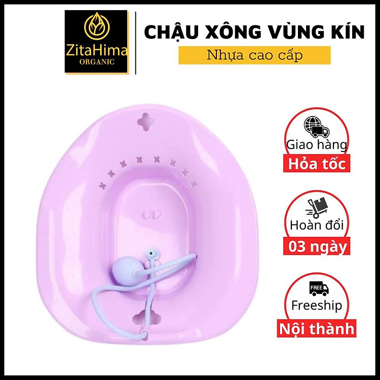 Chậu Xông Hơi Nhựa ZitaHima Màu Tím Đảm bảo Giá rẻ - Hình ảnh 2