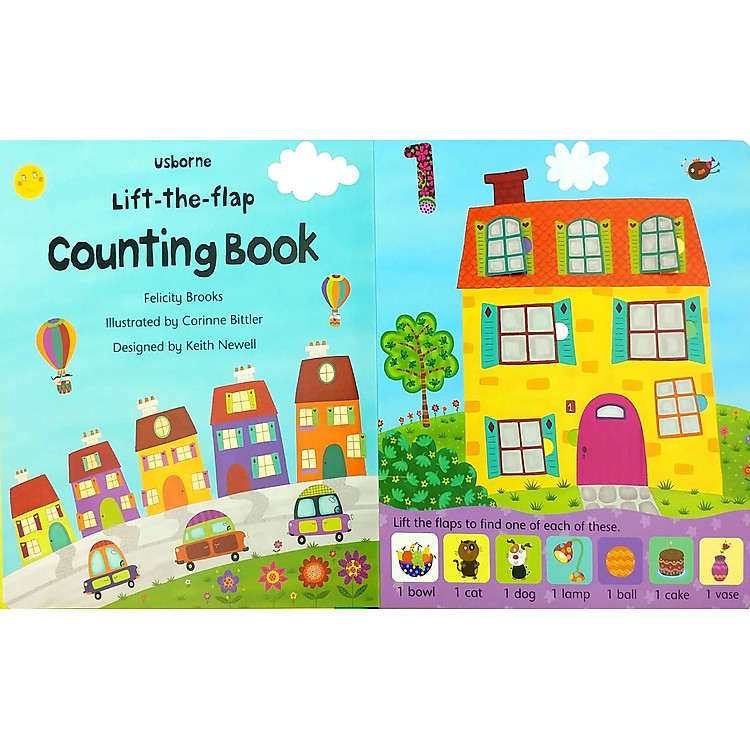 Tương Tác Tiếng Anh - Usborne Lift-The-Flap Counting Book - Ảnh 5