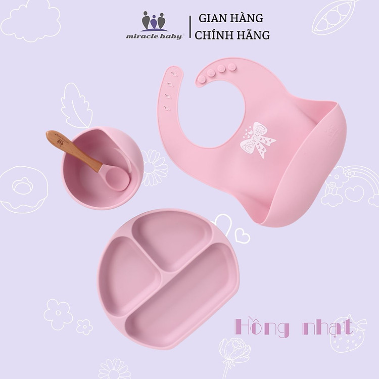 Combo 4 món ăn dặm Miraclebaby cao cấp Chính hãng Giá tốt - Hình ảnh 5