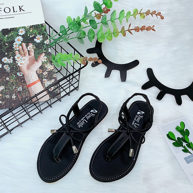 Giày Sandal nữ đế bệt xỏ ngón