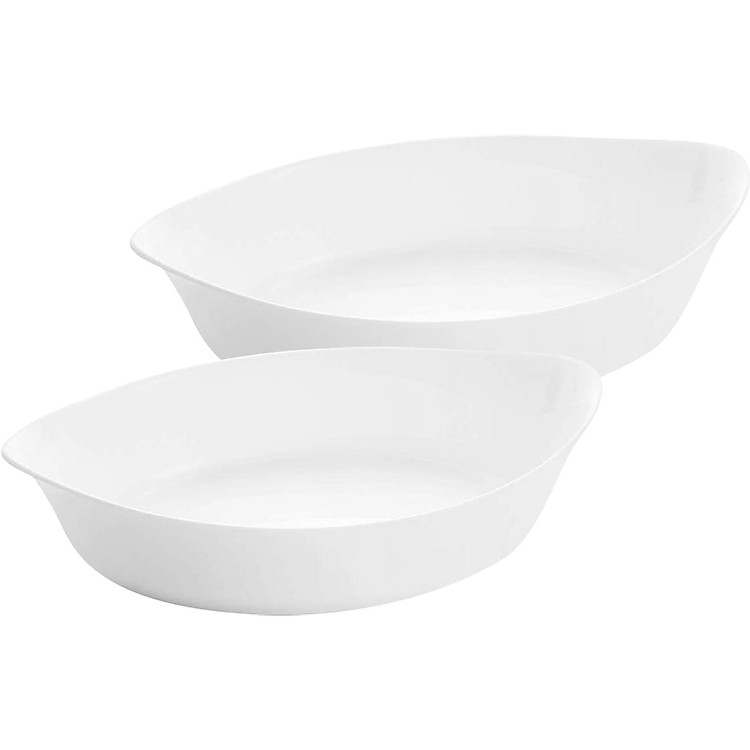 Combo 2 Khay Nướng Thủy Tinh Luminarc Smart Cuisine Oval 25cm + 29cm
