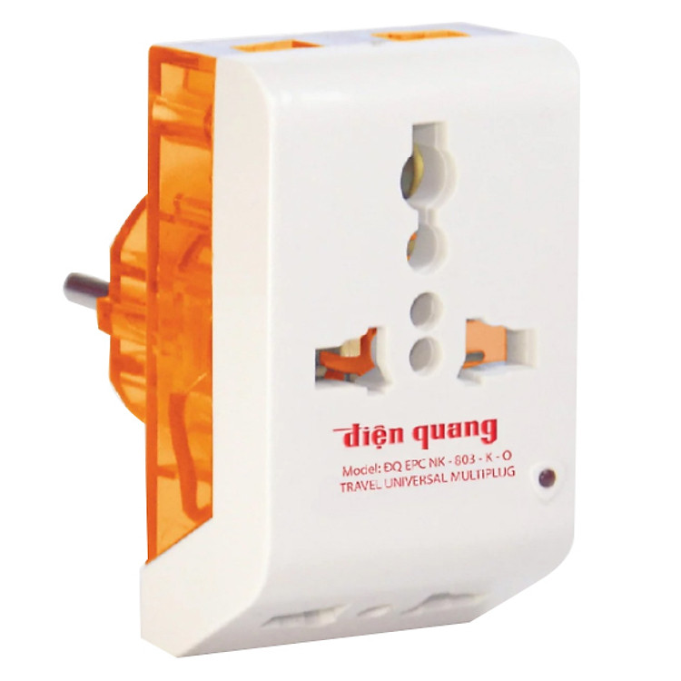 Phích cắm chuyển Điện Quang ĐQ EPC NK-803-K (Giao màu ngẫu nhiên)