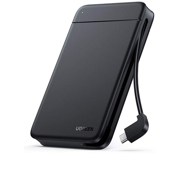 Ugreen UG10904CM352TK tích hợp cáp Type C hỗ trợ 10TB Hộp đựng ổ cứng 2.5 inch - HÀNG CHÍNH HÃNG
