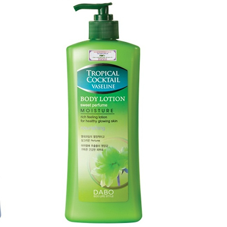 Kem dưỡng thể hỗ trợ trị khô nẻ da DABO hàn quốc ( XANH LÁ) 500ML