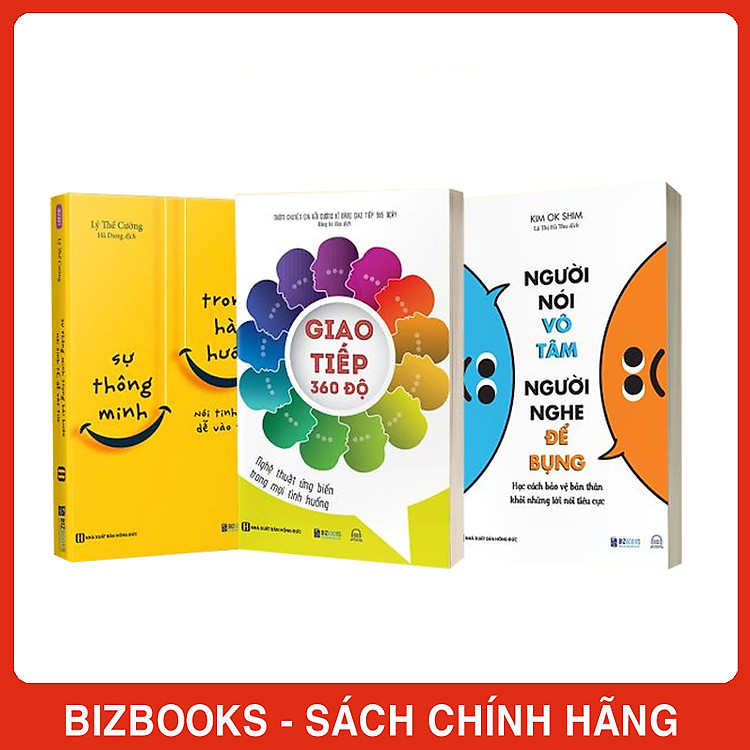 Combo 3 Cuốn Sách Kỹ Năng Giao Tiếp: Người Nói Vô Tâm Người Nghe Để Bụng, Sự Thông Minh Trong Hài Hước Và Giao Tiếp 360 Độ: Nghệ Thuật Ứng Biến Trong Mọi Tình Huống