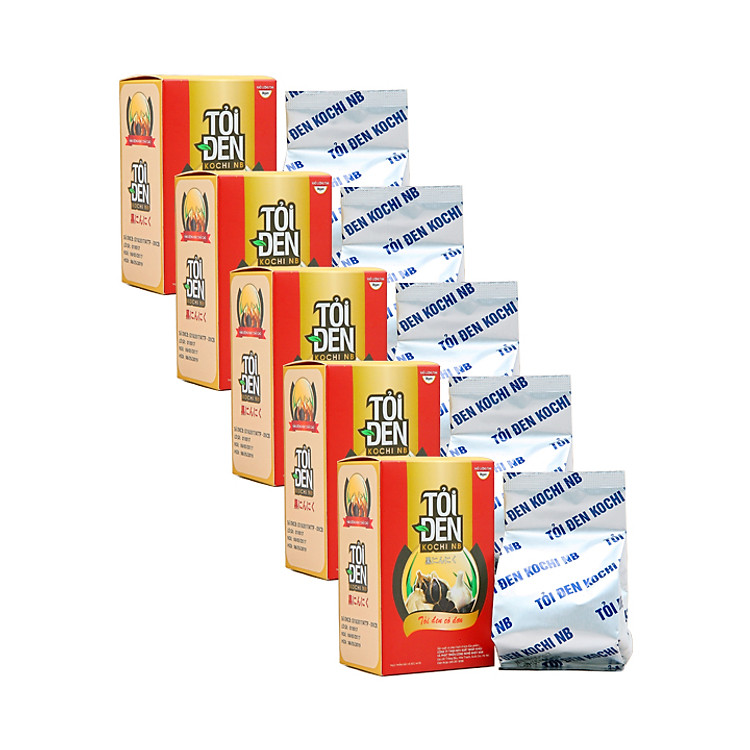 Combo 5 Thực phẩm chức năng Tỏi đen Kochi cô đơn bóc vỏ 36g/hộp