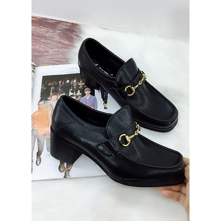 Giày oxford cao 3 cm, phối khoá MT101
