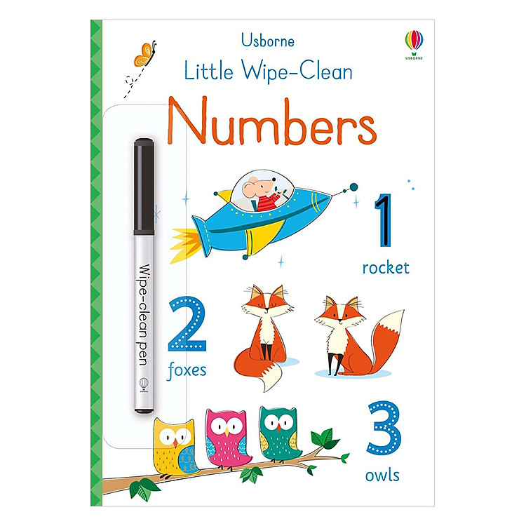 Sách Usborne Little Wipe-Clean: Numbers