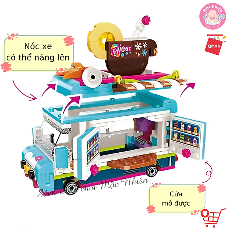 Mua Đồ chơi lắp ráp Qman 2024 - Xe bán đồ uống Chính hãng Ưu đãi - Hình ảnh 2