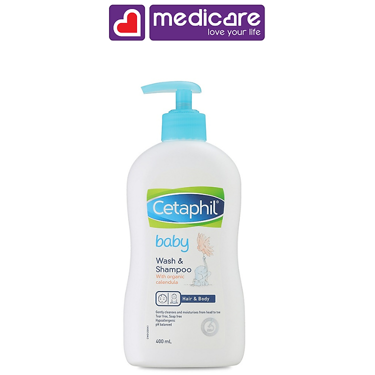 Sữa tắm gội trẻ em CETAPHIL 400ml Chính hãng Giá tốt