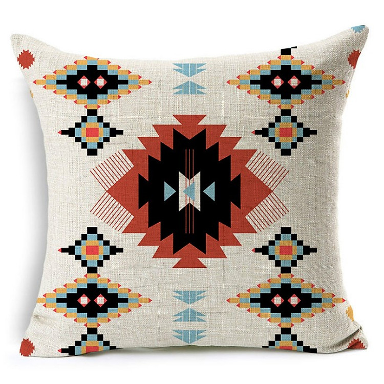 Gối Tựa Lưng Sofa Hình Học Thổ Cẩm PA9251