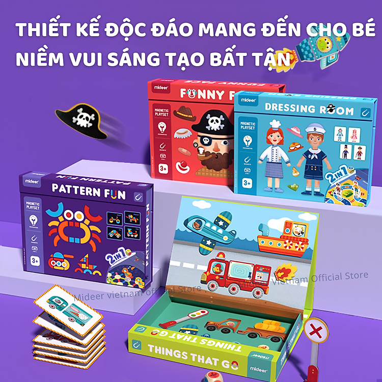 Bộ Xếp Hình Nam Châm Mideer Cho Bé Chính hãng Giá rẻ - Hình ảnh 4