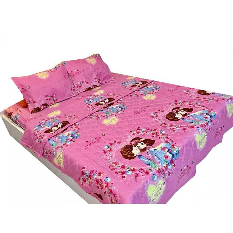 Chăn hè Cotton Poly hôn nhau