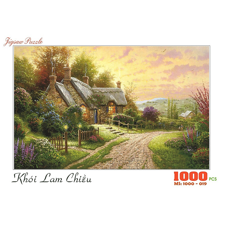 Bộ tranh xếp hình 1000 mảnh Khói Lam Chính hãng Giá rẻ - Hình ảnh 2
