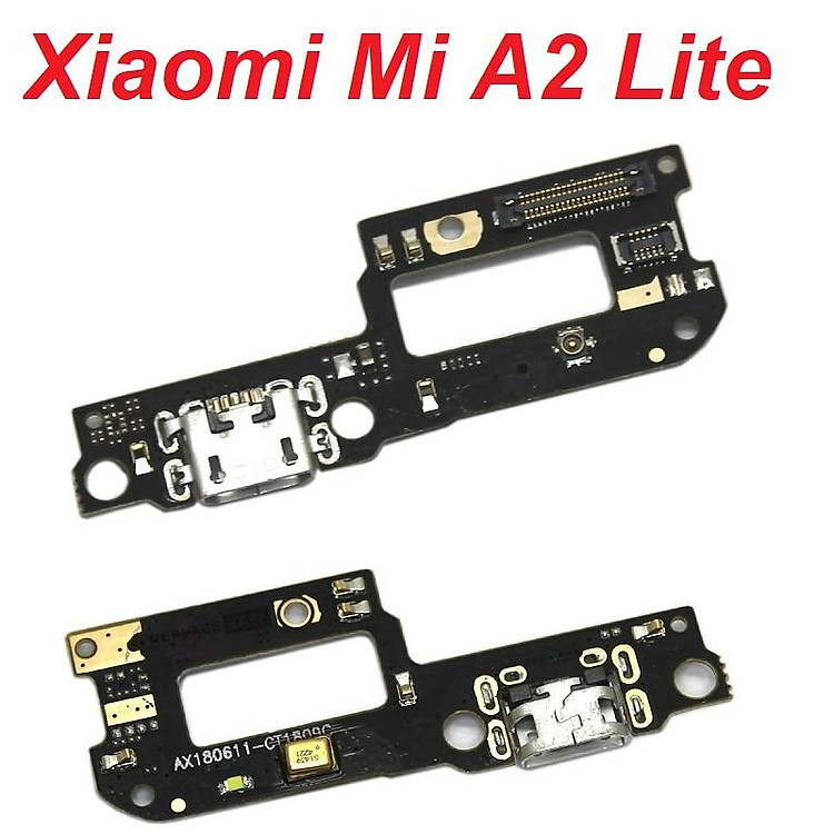 Cụm Chân Sạc Cho Xiaomi Mi A2 Lite Charger Port USB Main Borad Mạch Sạc Linh Kiện Thay Thế