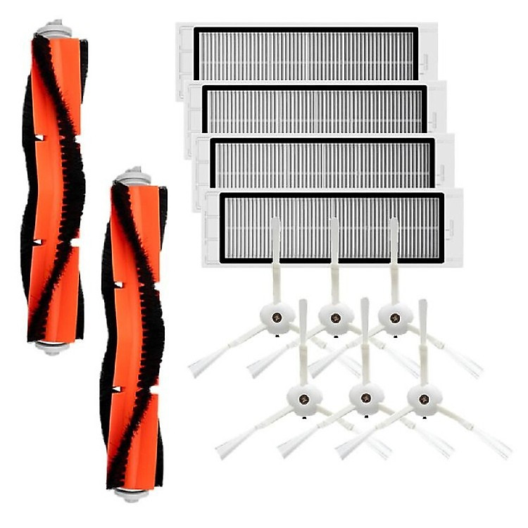 Bộ Phụ Kiện Máy Hút Bụi Xiaomi 1 Xia Gồm 6 Chổi Cạnh + 4 Bộ Lọc HEPA + 2 Chổi Chính