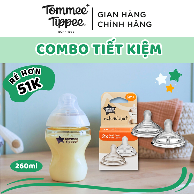 Tìm mua tại Avakids:COMBO Bình Sữa Tommee Tippee 260ml & Núm Ty, tràn ngập Khuyến mãi, Ưu đãi