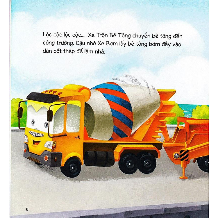 Thế Giới Xe Công Trình: Xe Trộn Bê Tông Vất Vả (Tái Bản 2019) - Ảnh 3