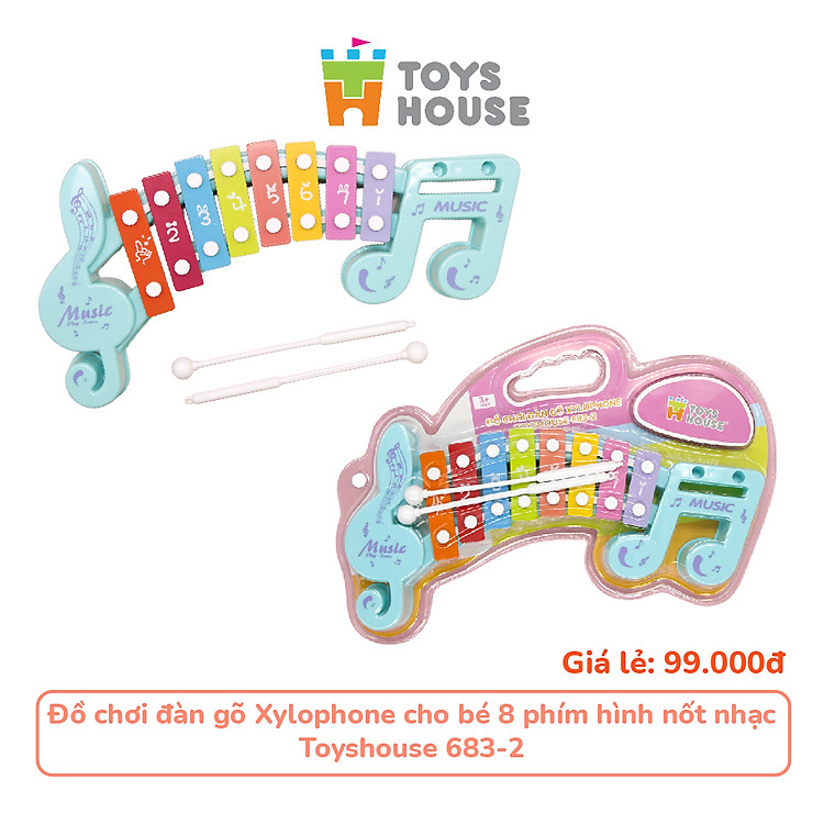 Đồ chơi đàn gõ Xylophone tám phím Chính hãng Giá tốt - Hình ảnh 5