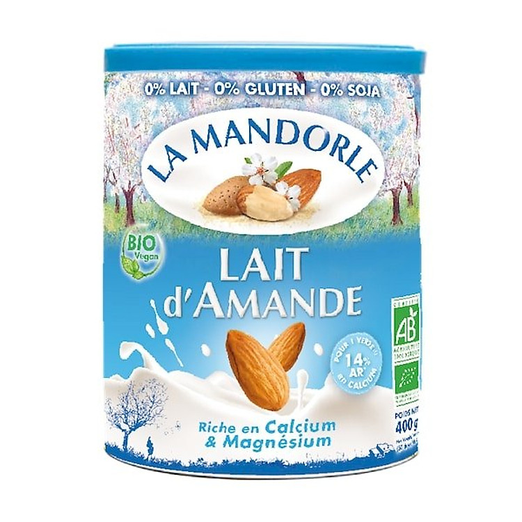 Sữa bột hạnh nhân hữu cơ La mandorle 400g