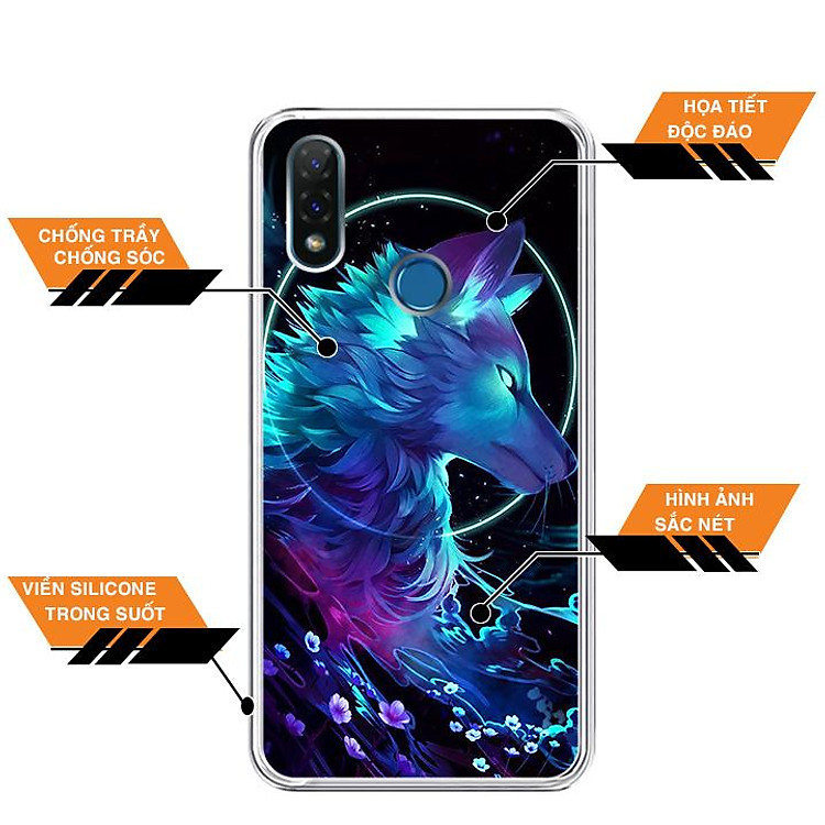 Ốp lưng dẻo cho điện thoại Vsmart Joy 2 Plus - 0485 Wolf - Hàng Chính Hãng