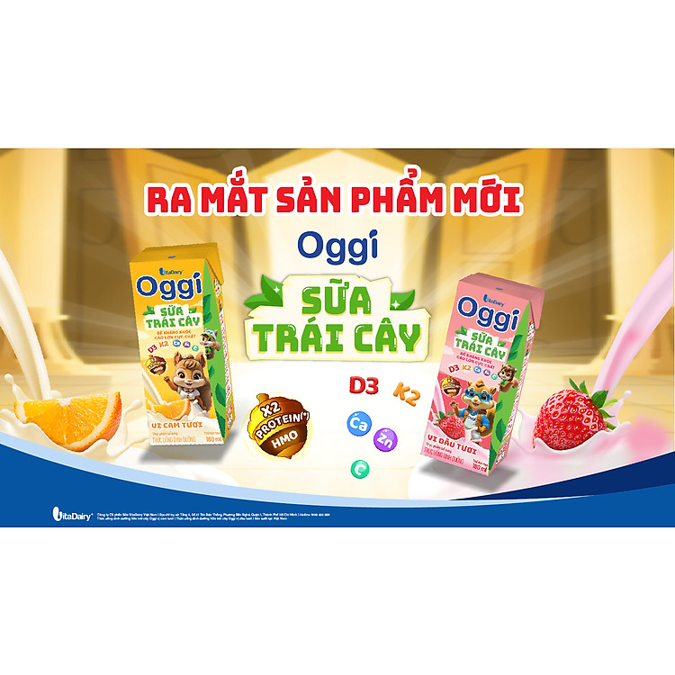 Combo 3 lốc Sữa Trái Cây Oggi Vị Dâu Chính hãng Giá rẻ - Hình ảnh 4