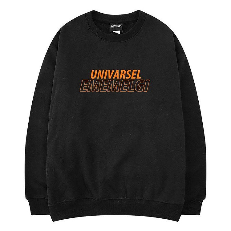 áo nỉ sweater trơn, dài tay dáng rộng, nam nữ đều mặc được,