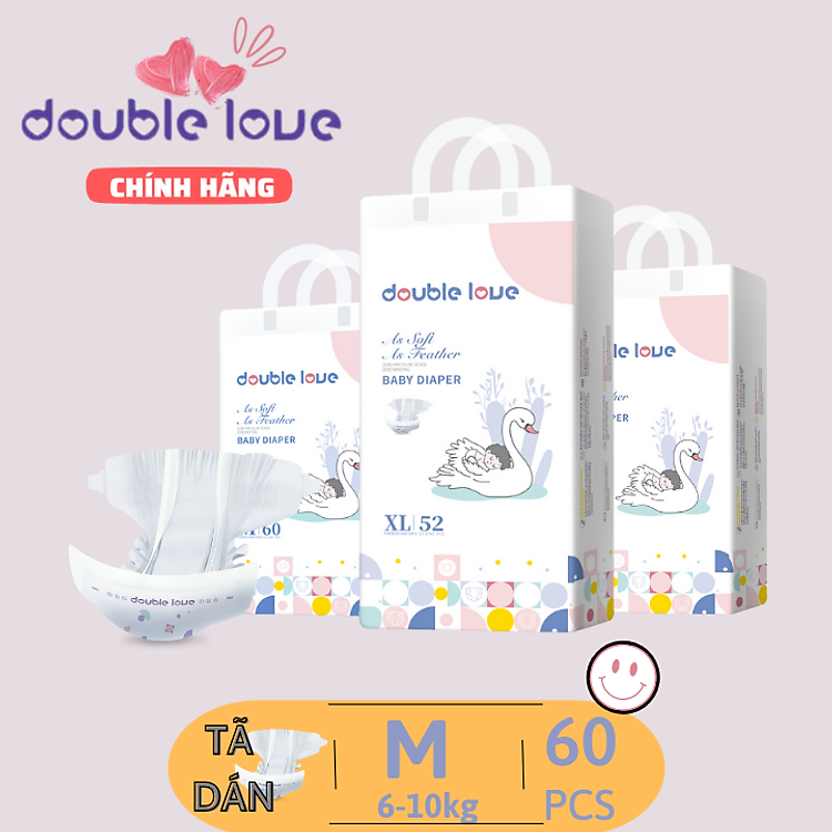 Tham Khảo tại ConCung: Combo 3 Tã Dán Double Love Siêu Mỏng , nhận ngay nhiều Ưu đãi