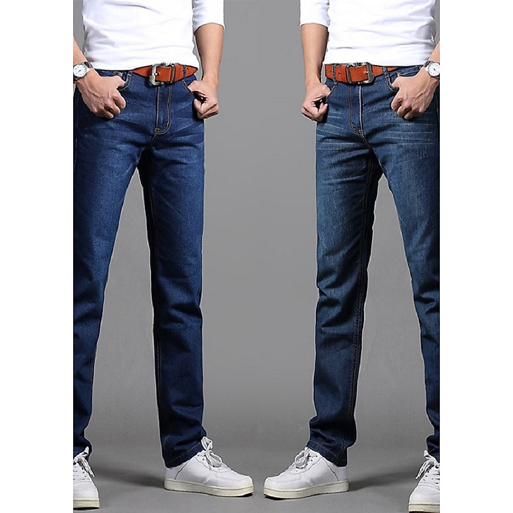 Quần Jean Nam Ống Suông Dài , quần bò nam phong cách
