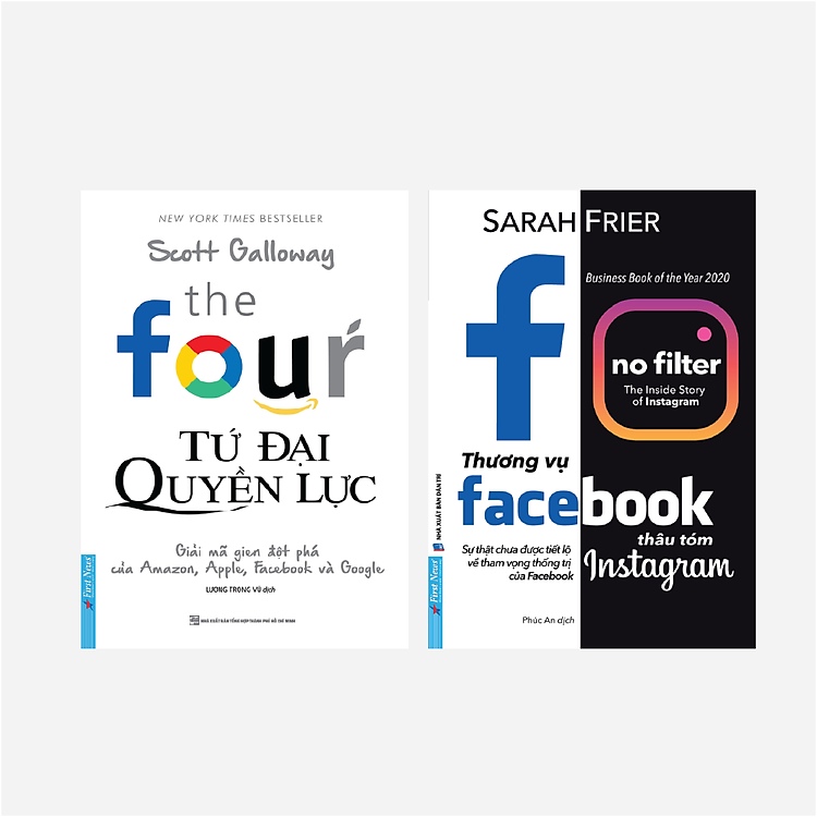 Sách Combo 2 Cuốn The Four Tứ Đại Quyền Lực + Thương Vụ FB Thâu Tóm Insta - First News