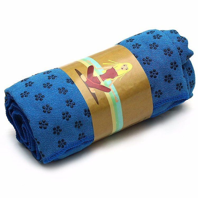 Khăn trải thảm tập YOGA - màu xanh dương