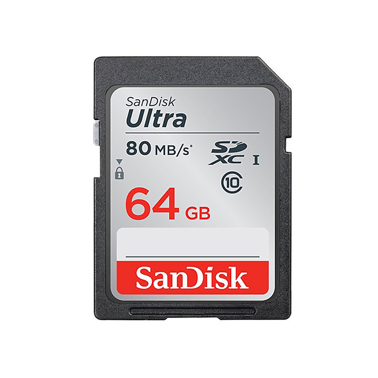 Thẻ Nhớ SDHC SanDisk Ultra 64GB UHS-I - 80MB/s - Hàng Chính Hãng