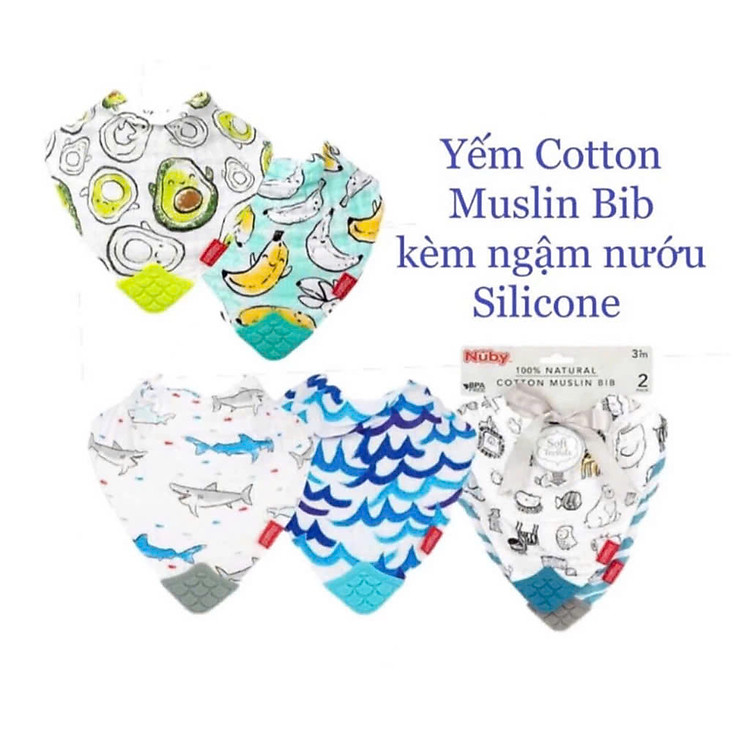 Tìm mua tại Avakids:Bộ 2 Yếm Cotton Muslin và Gặm Nướu, tràn ngập Khuyến mãi, Ưu đãi