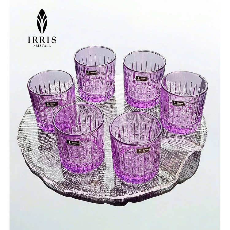 Bộ 6 cốc pha lê thuỷ tinh Irris GT8181 Hàng chính hãng