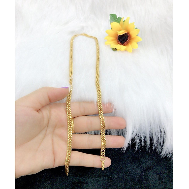 Dây chuyền nam kiểu lặc mạ vàng 24k EKPM38AD
