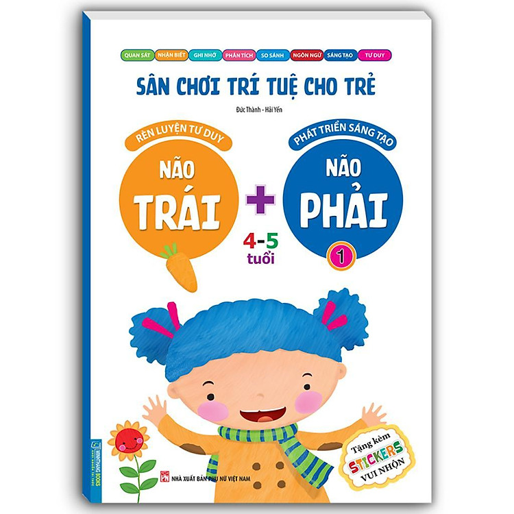 Sân Chơi Trí Tuệ Cho Trẻ 4 – 5 Tuổi – Não Trái + Não Phải – Quyển 1