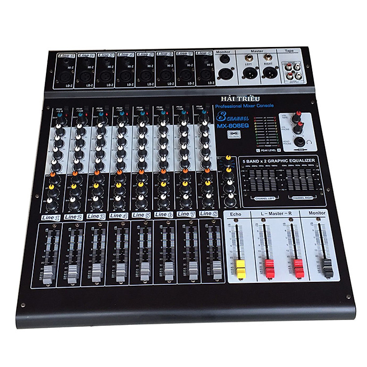 Mixer bàn trộn nhạc MX 806EQ HẢI TRIỀU (hàng chính hãng)