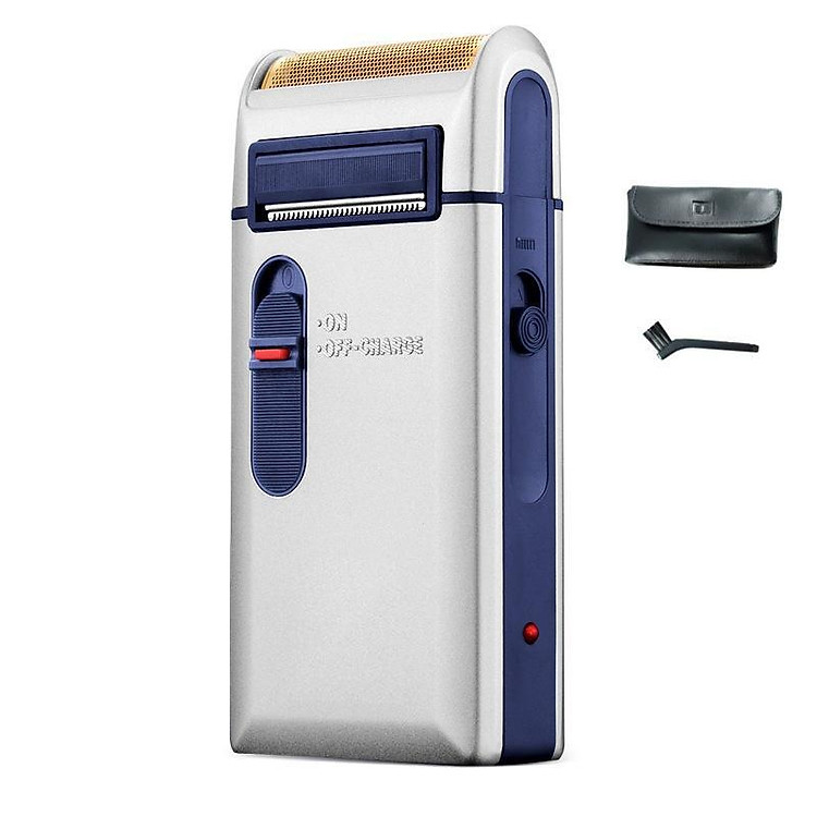MÁY CẠO RÂU khô pin sạc điện BỀN mới 2019 tặng kèm bao da và cọ vệ sinh SC-W301U