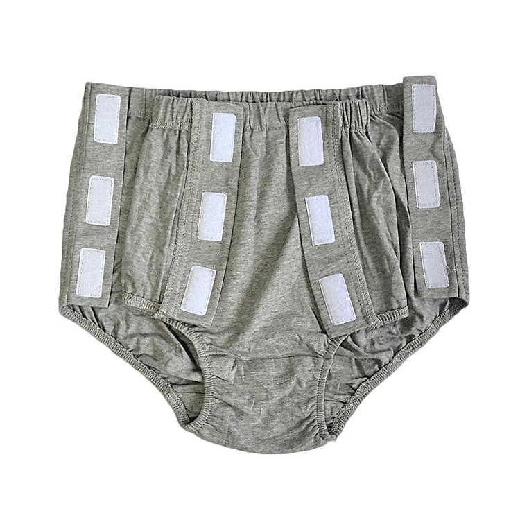 Adult Cotton Snap-On Pants Incontinent Underwear Easy to Wear Washable M/L/XL/2XL/3XL