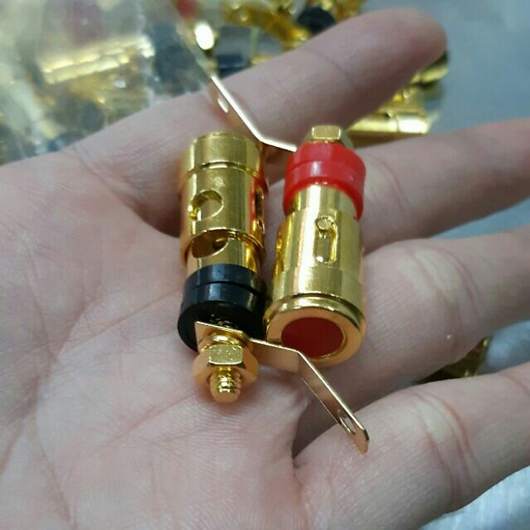 Cọc loa lớn nhấn màu vàng 4 cặp - Hàng Nhập Khẩu