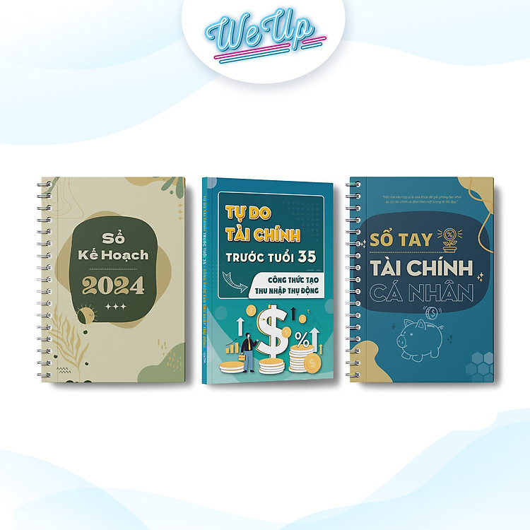 Bộ sách Tự To Tài Chính Trước Tuổi 35 + Sổ Kế Hoạch 2024 + Sổ Tay Tài Chính Cá Nhân