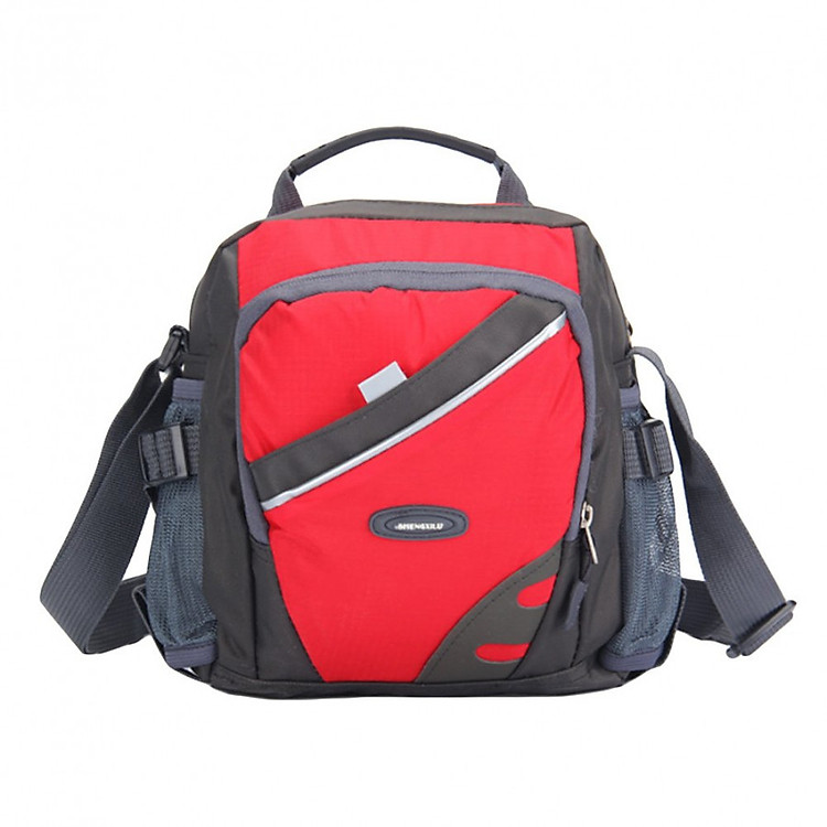 Túi Đeo Chéo Nylon Nhiều Ngăn Có Dây Kéo