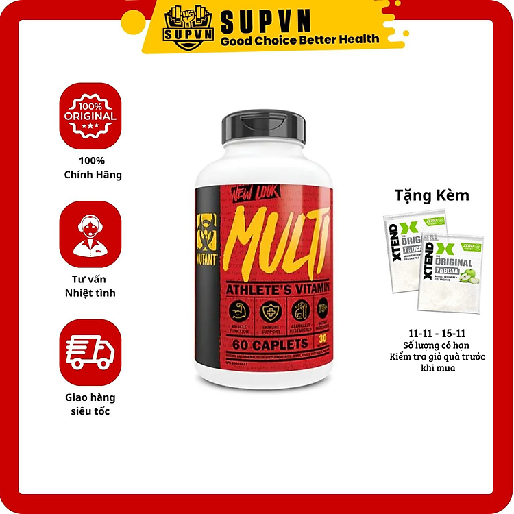 Multi vitamin Mutant 60 Viên - Vitamin tổng hợp